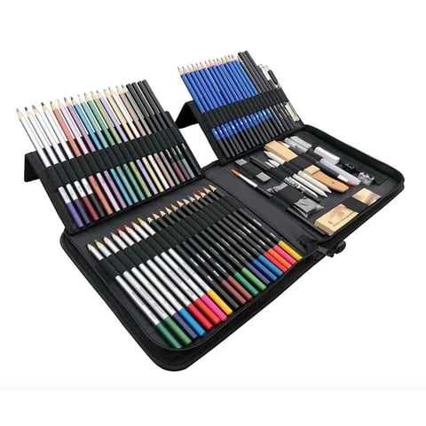 Atlas - Set Lapices Colores 83 Pzs Dibujo Profesional