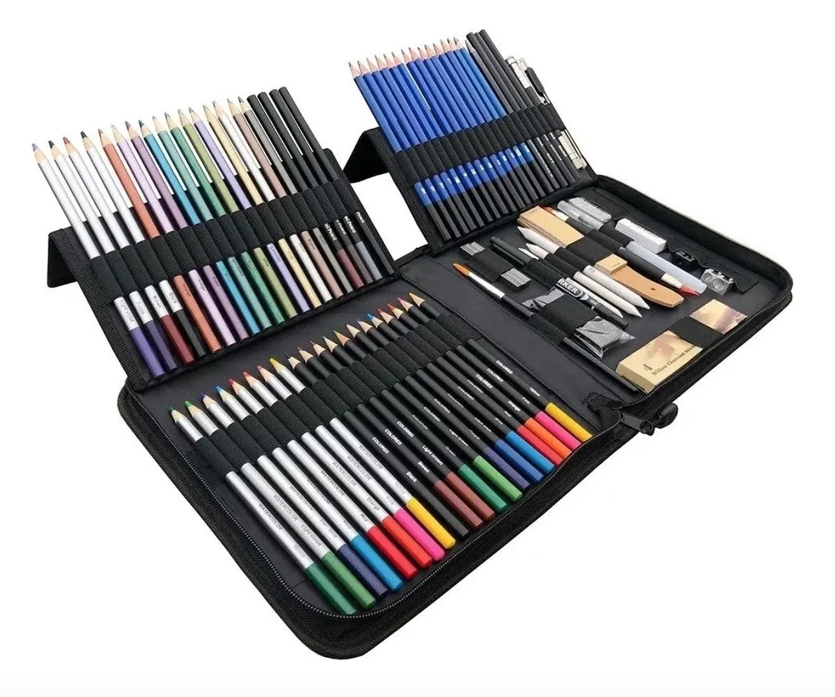Atlas - Set Lapices Colores 83 Pzs Dibujo Profesional