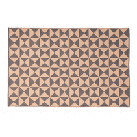 Decoghar - Alfombra Sintetica Deco Pet New Collection Gris/Naranjo Diseño Moderno Lavable Indoor/Outdoor1,2X1,8 Mts