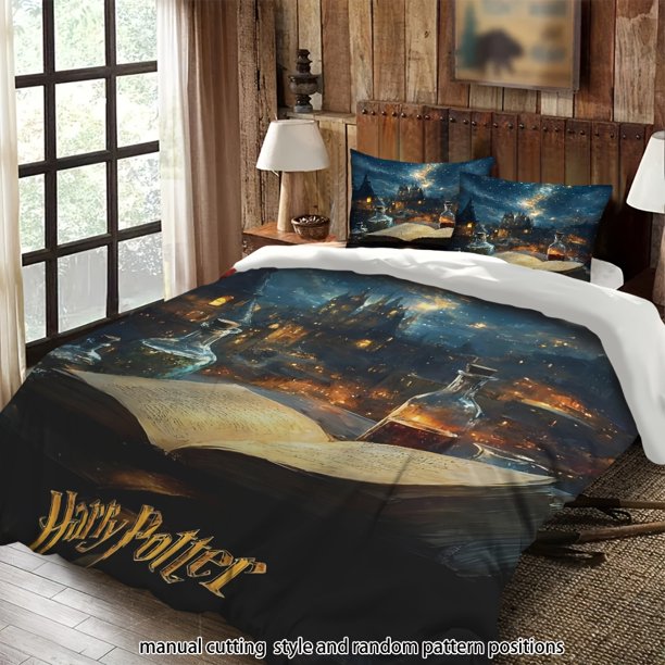 Bedding Starry Castle Magic Book Glass Bottle Theme All-Season Machine Washable Includes Pillowcases Suitable for Bedroom Guest Room Dorm Holiday Decor Ideal Gi