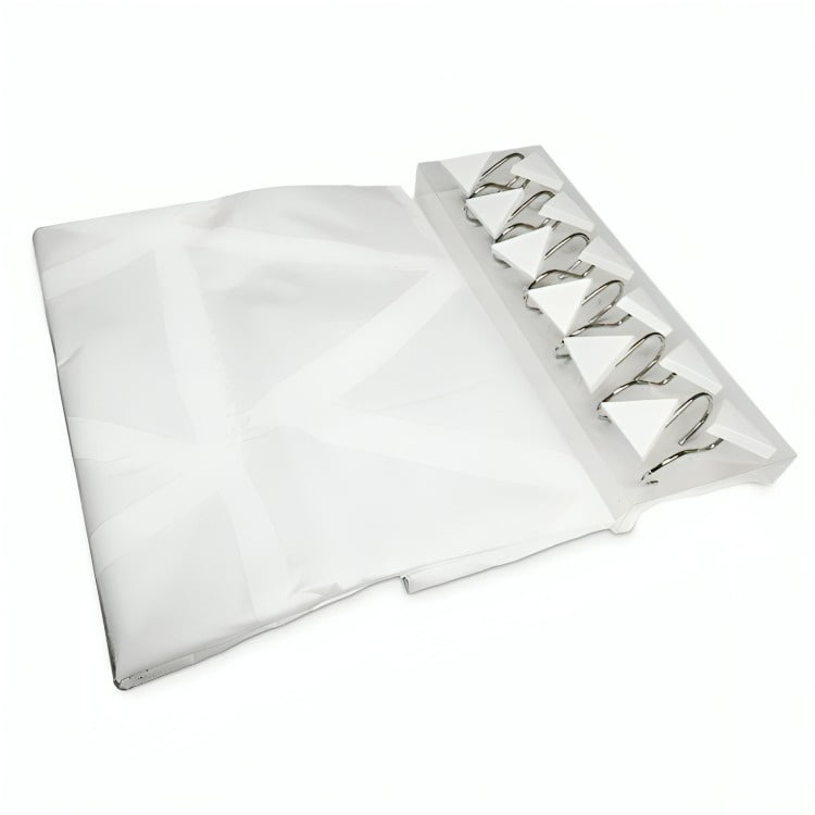 Cortina De Peva Con Ganchos Metálicos / Triángulos Crudos – Doral