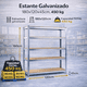 thumbnail image 2 of Estante Galvanizado 180x120x45cm Soporta 450 kg, 2 of 2