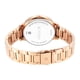 thumbnail image 5 of Reloj Titan para mujer, analógico, de acero inoxidable, esfera dorada, correa roja, 5 of 5