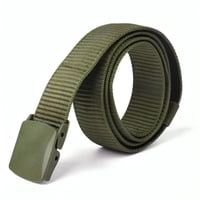 Genérica - Correa Cinturon De Lona Para Hombres Con Bolsillo