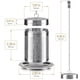 thumbnail image 5 of Infusor de té Teabloom de acero inoxidable, grande, diseño geométrico, 5 of 8