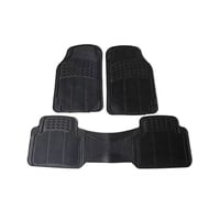 Importclick - Set 3 Pisos Goma Auto Vehículos Universal Negro