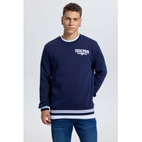 Fashionspark - Polerón Hombre Print College Azul