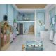 thumbnail image 2 of Papel tapiz autoadhesivo impermeable Yasinet Blue Teal de 45 cm x 3 m, 2 of 9