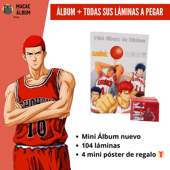 Mini Álbum Slam Dunk + Todas Sus Láminas A Pegar