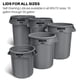 thumbnail image 5 of Tapa para cubo de basura Rubbermaid Brute redonda de 57 cm gris, 5 of 6