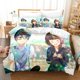 thumbnail image 1 of Personality New March comes in like a lion Bedding Set Cartoon Anime three-piece set Adult Kid Bedroom Duvetcover Sets Bed Sheets, 1 of 5
