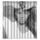 thumbnail image 1 of Cortina de ducha Beyoncé, juego de cortina de baño con ganchos, tamaño 66 x 72 pulgadas, 1 of 3