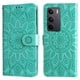 thumbnail image 4 of Funda tipo cartera FOXDOCK para Realme C75 4G , diseño girasol en relieve, cuero PU, cierre magnético, soporte y tarjetero, 4 of 5