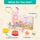 thumbnail image 5 of Set de juego para gatos de peluche B. toys Tippy Toes Cali Cat Tea Party 2+, 5 of 6