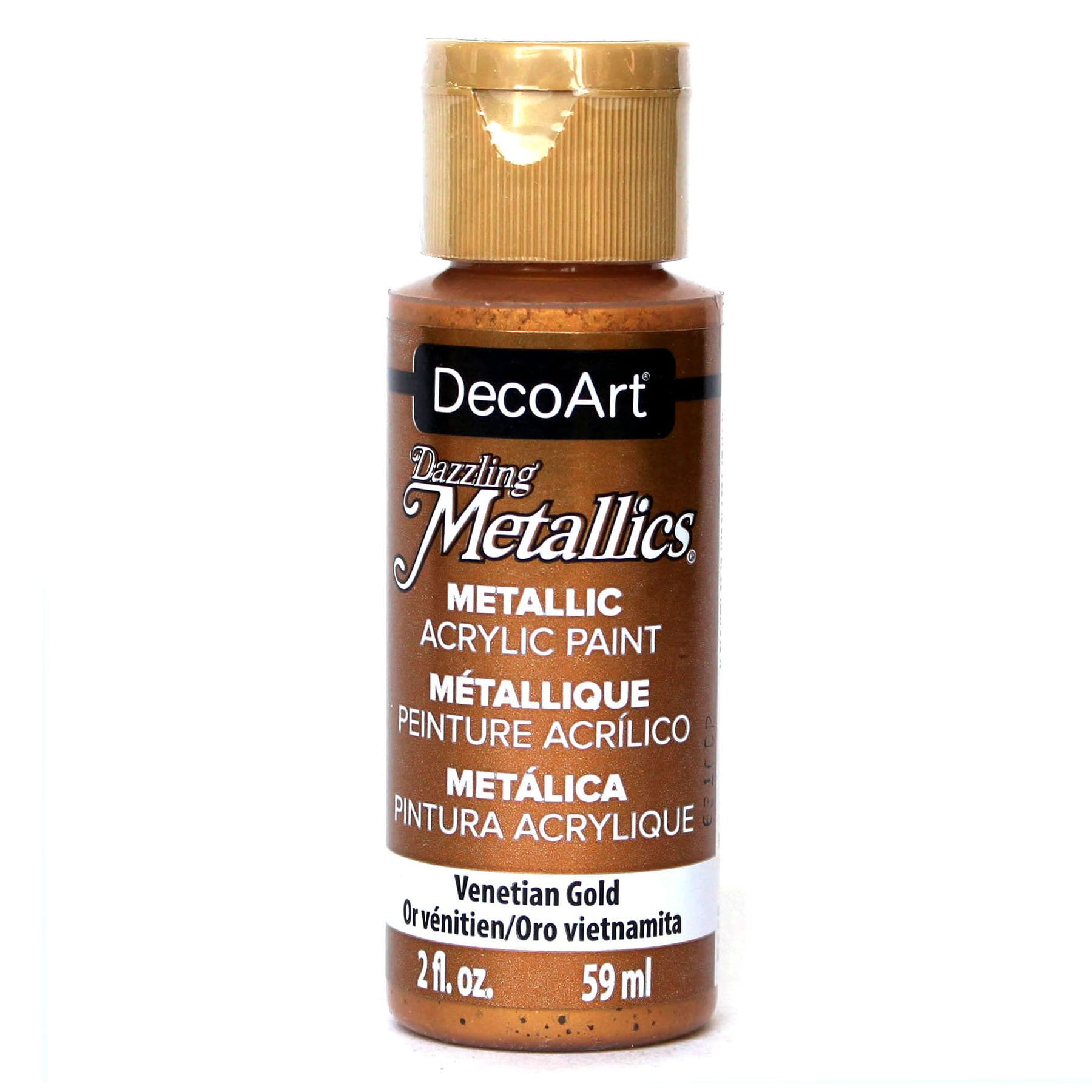 Pintura Acrílica Decoart Dazzling Metallics Venetian Gold 60 Ml