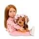 thumbnail image 4 of Muñeca Our Generation Claudia de 46 cm con peluche de dachshund de 15 cm, 4 of 9