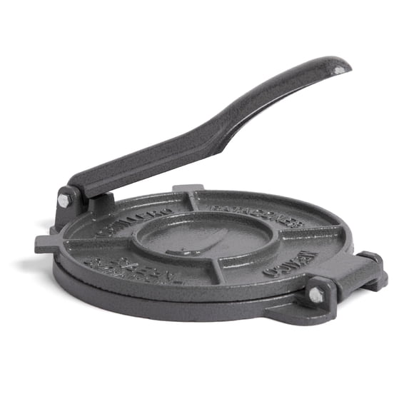 Tortilla Press ALPHA LIVING para hacer quesadillas de hierro fundido de 8 pulgadas