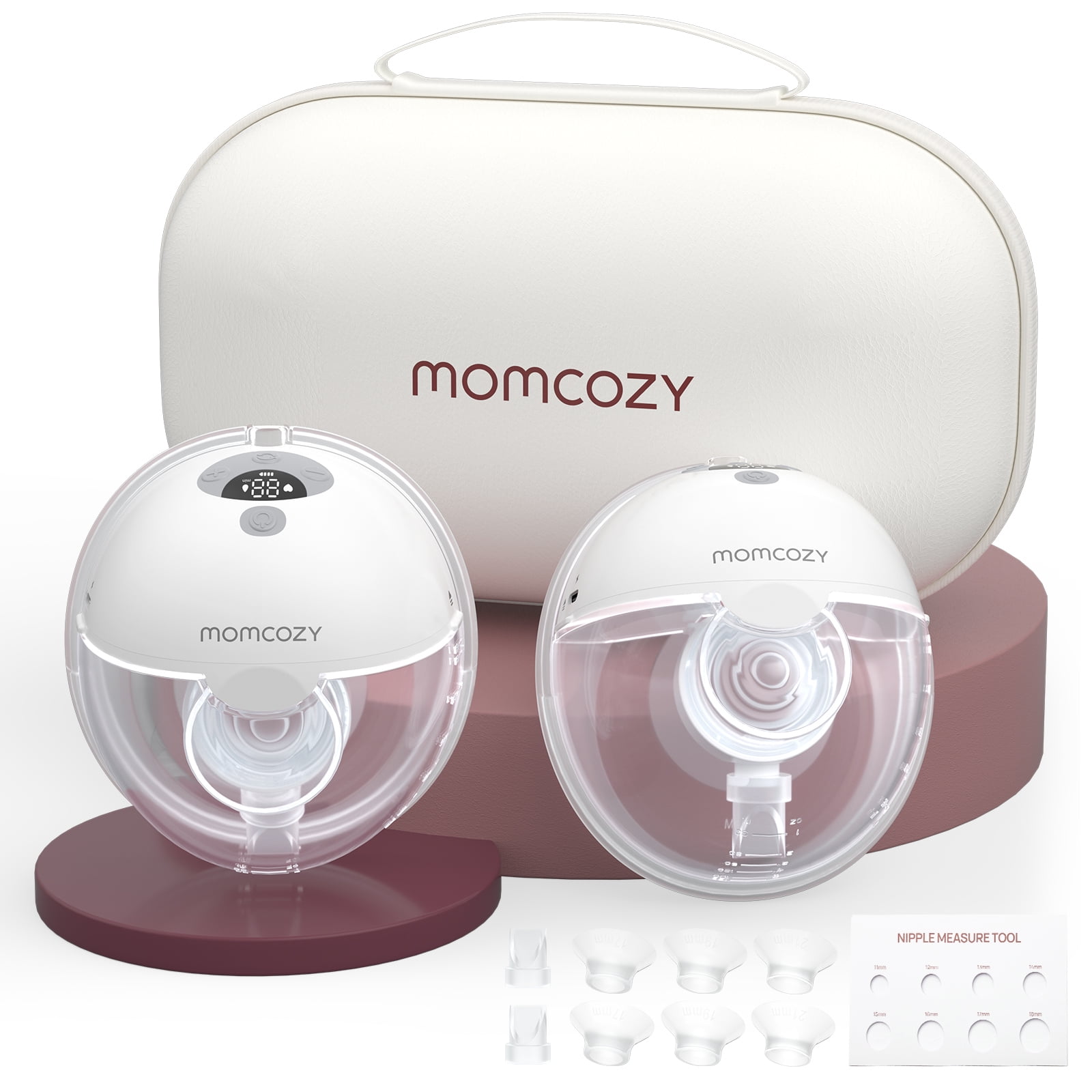 Momcozy M5 Extractor De Leche Eléctrico Portátil, Paquete De 2, Gris