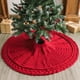 thumbnail image 5 of Falda de árbol de Navidad tejida LimBridge de 91 cm, color rojo vino, 5 of 7