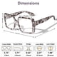 thumbnail image 4 of Gafas VISOONE TR90 con bloqueo de luz azul y diseño oversized, 4 of 8