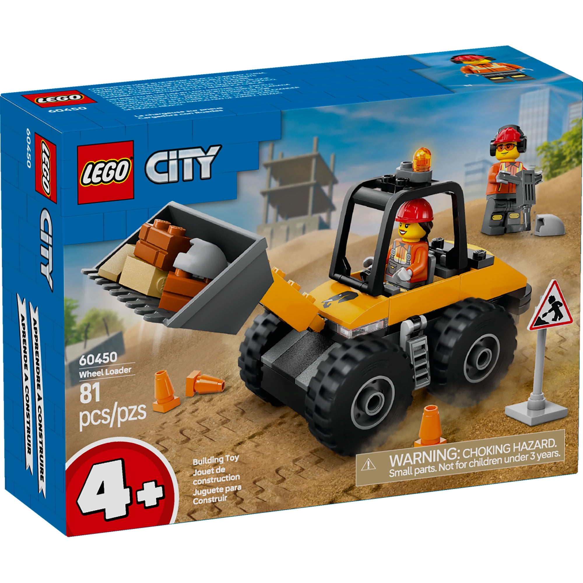 Lego - Bloques De Construcción Cargadora Con Ruedas Amarilla