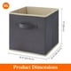 thumbnail image 3 of Cubos de almacenamiento Lifewit, 12 paquetes de 28 x 28 x 28 cm, tela gris, 3 of 3