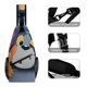 thumbnail image 3 of Tom y Jerry Riñonera Bandolera con Estampado Integral para Hombres y Mujeres, Bolso Cruzado Gráfico de Tendencia, Mochila de Hombro Streetwear para Ciclismo y Deportes, Riñonera Versátil Casual, 3 of 6