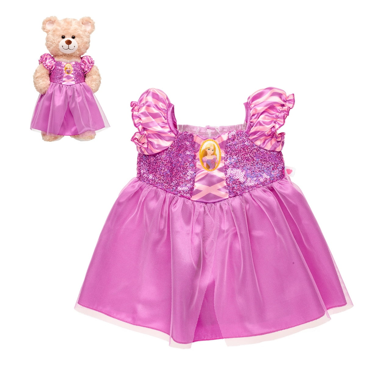Build A Bear - Vestido Rapunzel 3 Disney Build-a-bear