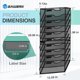 thumbnail image 2 of Organizador de archivos de pared Gawerk de 10 niveles para colgar en metal negro, 2 of 7