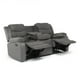 thumbnail image 2 of Sofá 3 Cuerpos Reclinable Tradicional Norman Terciopelo Gris 2011SFGR, 2 of 11