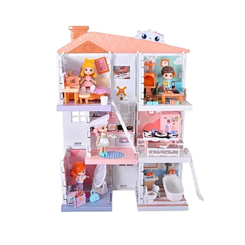 Ali Chile - Casa De Muñecas De Lujo Con Muebles Y Muñequitas