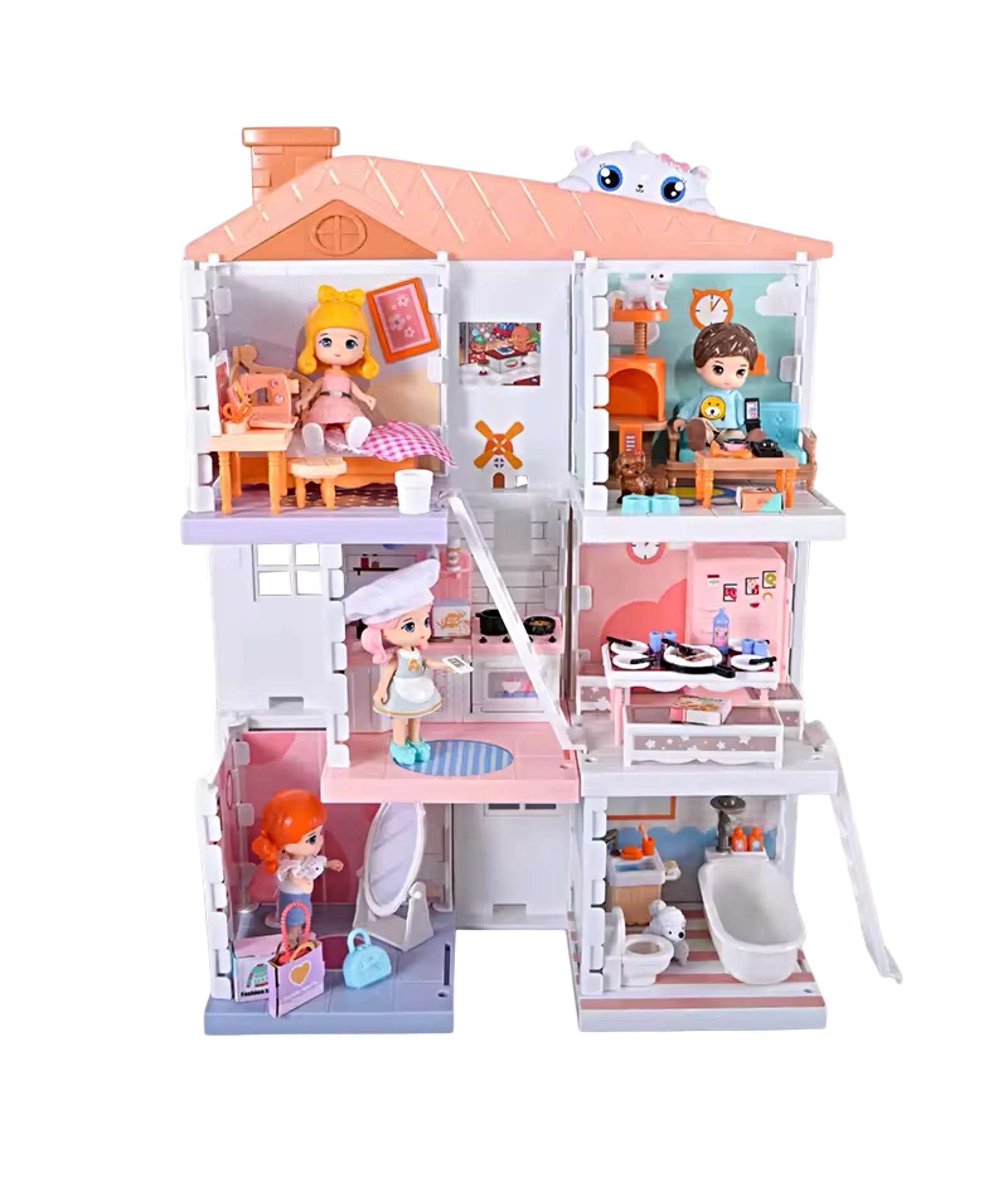 Ali Chile - Casa De Muñecas De Lujo Con Muebles Y Muñequitas