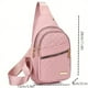 thumbnail image 2 of Quilted Casual Chest Bag, Lightweight Foldable Sling Bag, Portable Trendy Versatile Shoulder Bag, 2 of 3