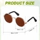 thumbnail image 2 of Uxcell Gafas para Perros, Gafas Retro para Gatos y Perros, Gafas Clásicas de Metal, Disfraz de Cosplay, Accesorios para Fotos, Mini Gafas Lindas, (Redondas, Lente Ámbar), 2 of 7