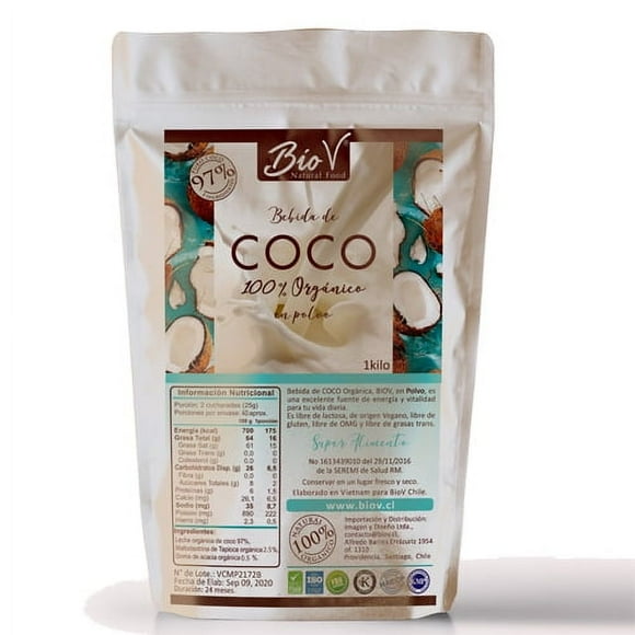 Leche de coco 1 kilo en polvo 97% coco