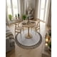 thumbnail image 2 of Alfombra Redonda Con Relieve Y Flecos Decorativa, 2 of 7