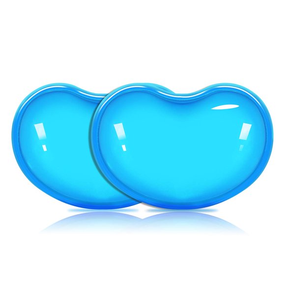 Almohadilla ergonómica de muñeca JIKIOU de gel 2 unidades azul 11x7 cm