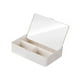 thumbnail image 4 of Caja organizadora de escritorio con espejo de tocador, organizador de cosméticos, estuche de maquillaje de viaje con espejo, caja de almacenamiento de, 4 of 5