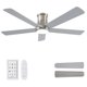 thumbnail image 1 of Ventilador de techo Autoday 132 cm con control remoto LED níquel cepillado, 1 of 9