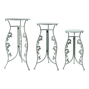 Genérico - Set 3 Porta Maceta Soporte Plantas Vintage Exhibición Jhn