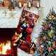 thumbnail image 1 of Deadpool Tema: Calcetines de Navidad, fino lino blanco para colgar en escaleras y chimenea, decoración navideña para el hogar, regalo de Navidad. 45cm × 32cm, 1 of 5
