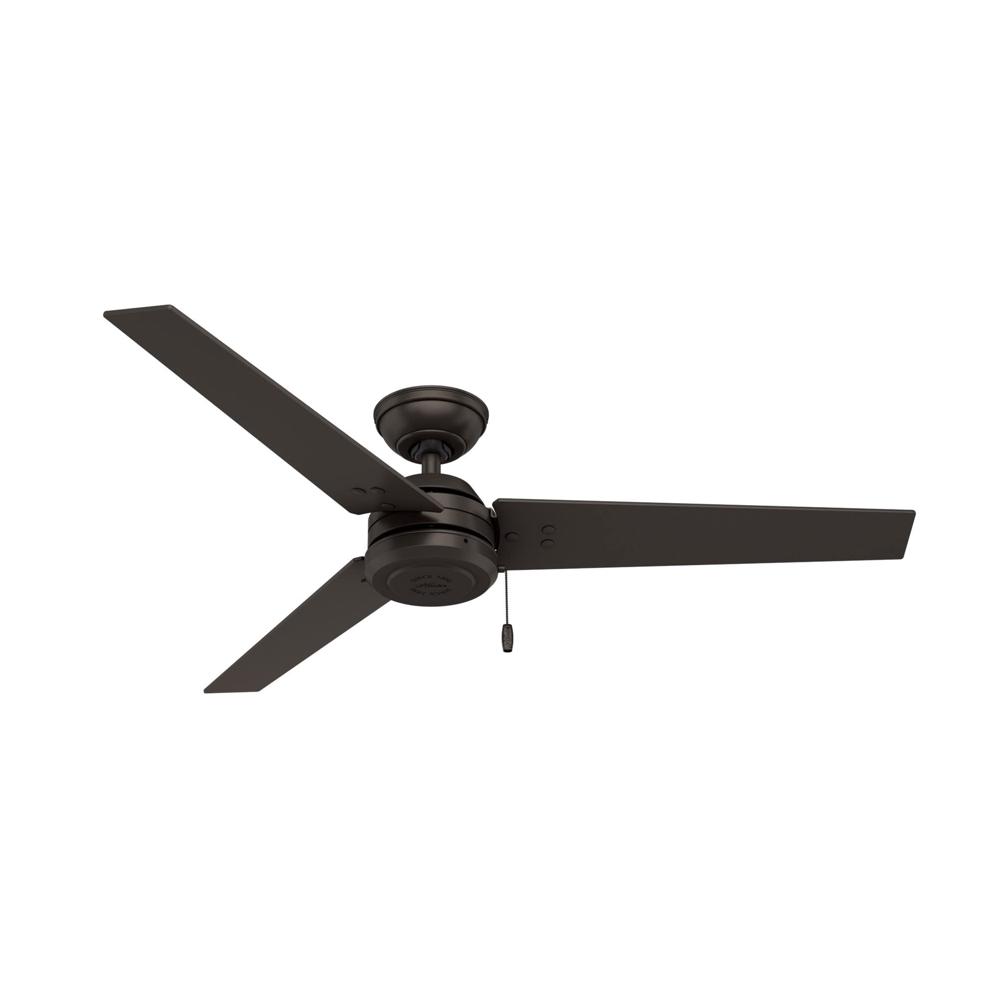 Ventilador De Techo Hunter Cassius De 52" Color Bronce, 3 Aspas, Cadena De Tiro