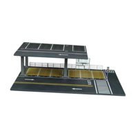 Magideal - 1/64 Diecast Cot Cape De Exhibición De Automóviles Escena De Reparación De Taller De Reparación De Automóviles Garage Store Soport Soportes Decoración