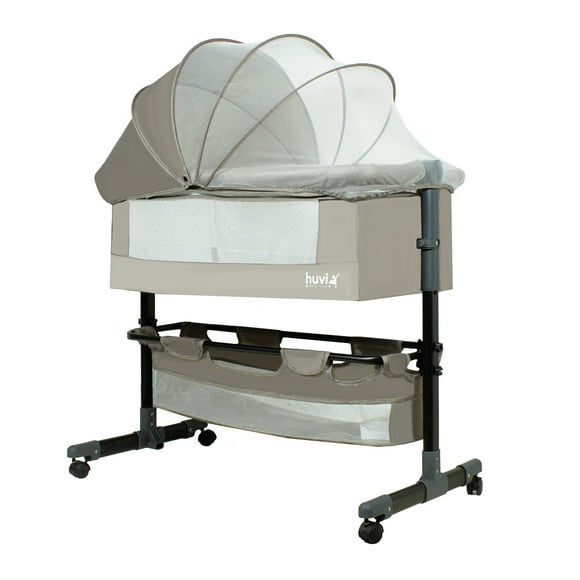 Cuna Colecho Cozy con Colchón Mosquitero Canasto Beige Huvi