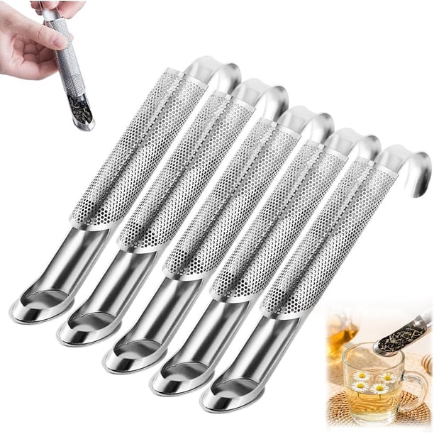 Colador té acero inoxidable 2026 mejora agujeros finos difusor hojas sueltas mango gancho colgar oficina hogar viaje