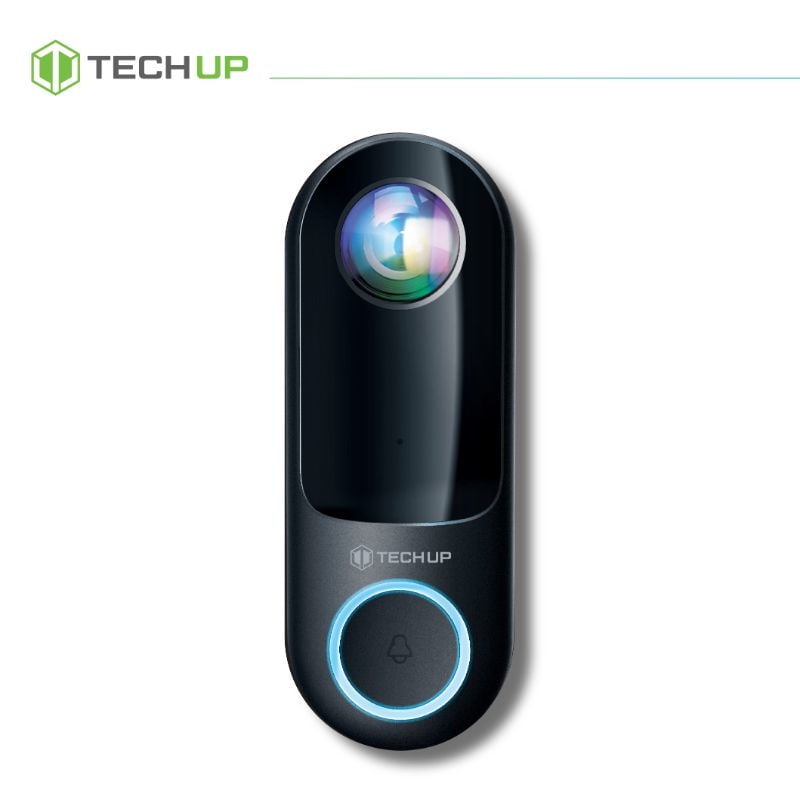 Tech Up - Cámara Dr101 Smart Doorbell Camera W/Chime