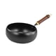 thumbnail image 4 of 11 -Coll -Wok Pan, wok chino, utensilios de cocina de mango de madera, gas, sartén hirviendo freír flachtboden para el restaurante Küchenhotel Haushau Sin tapa, 4 of 5