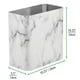 thumbnail image 3 of Papelera mDesign, metal, compacta, rectangular, mármol, 3 of 6
