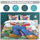 thumbnail image 5 of Super Mario Bed Duvet Cover Microfiber Bedding Sets 3D Printed Lightweight 3 Piece Comforter Sets for Kids Boys Girls, 5 of 5