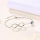 thumbnail image 3 of Pulsera Infinito Plata Italiana - Azul, 3 of 3